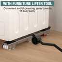 Appliance Rollers Heavy Duty,Max 36inch Extendable Appliance Sliders with Anti-Slip Column Feet & Lifter Lever Tool,Easily Move Washer,Dryer Machines,Furniture, Refrigerators Base Stand Up to 1322Lbs