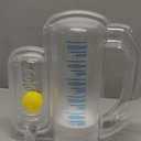 Incentive Spirometer-Incentive Spirometer Adult Breathing Exercise Device for Lungs, Deep Breathing Trainer for Children and Adults, 5000ml Capacity Measurement with Flow Indicator-7×7×3.1 in