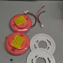 Kidde Hardwired Smoke & Carbon Monoxide Detector, AA Battery Backup Smoke Alarm, Interconnectable, LED Warning Light Indicators, 2 Pack