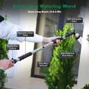 RESTMO Extra Long All Metal Telescoping Watering Wand, 180 Adjustable Ratcheting Head | 4 Spray Patterns | Thumb Flow Control, Perfect Garden Hose Sprayer to Water Hanging Baskets, Shrubs, 5.8 feet extended length