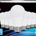 Feit Electric A19 LED Light Bulbs, 60W Equivalent, Dimmable, E26 Standard Base, 90 CRI, 800 Lumens, 5000K Daylight, 120V, 22 Years Lifetime, Damp Rated, 8 Pack, OM60DM/950CA/8