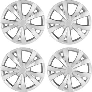 16 inch Hubcaps Fit for 2016-2025 Honda Civic Sedan Factory Steel Wheels Covers; Set of 4 Pcs (Silver)