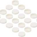 PATIKIL 50mm ID PVC Pipe End Cap Fitting, 20 Pack Furniture Grade Plug Coupling Socket Adapter for DIY, Garden, White
