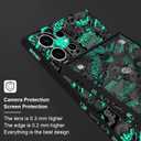 for Samsung Galaxy S24 Ultra Case, Pattern Slim Liquid Silicone Anti Slip for Galaxy S24 Ultra Phone Case 6.8 inch, Handsome Black