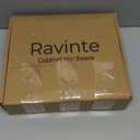 Ravinte 40 Pack | 7.38'' Cabinet Pulls Brushed Nickel Stainless Steel Kitchen Drawer Pulls Cabinet Handles 7-3/8Length, 5 Hole Center with Mounting Template