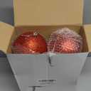 4in Large Christmas Ornaments Shatterproof Christmas Ball Ornaments Giant Xmas Tree Decoration Decorative Hanging Mercury Balls for Party, Home, Holiday (Red, 6pc)