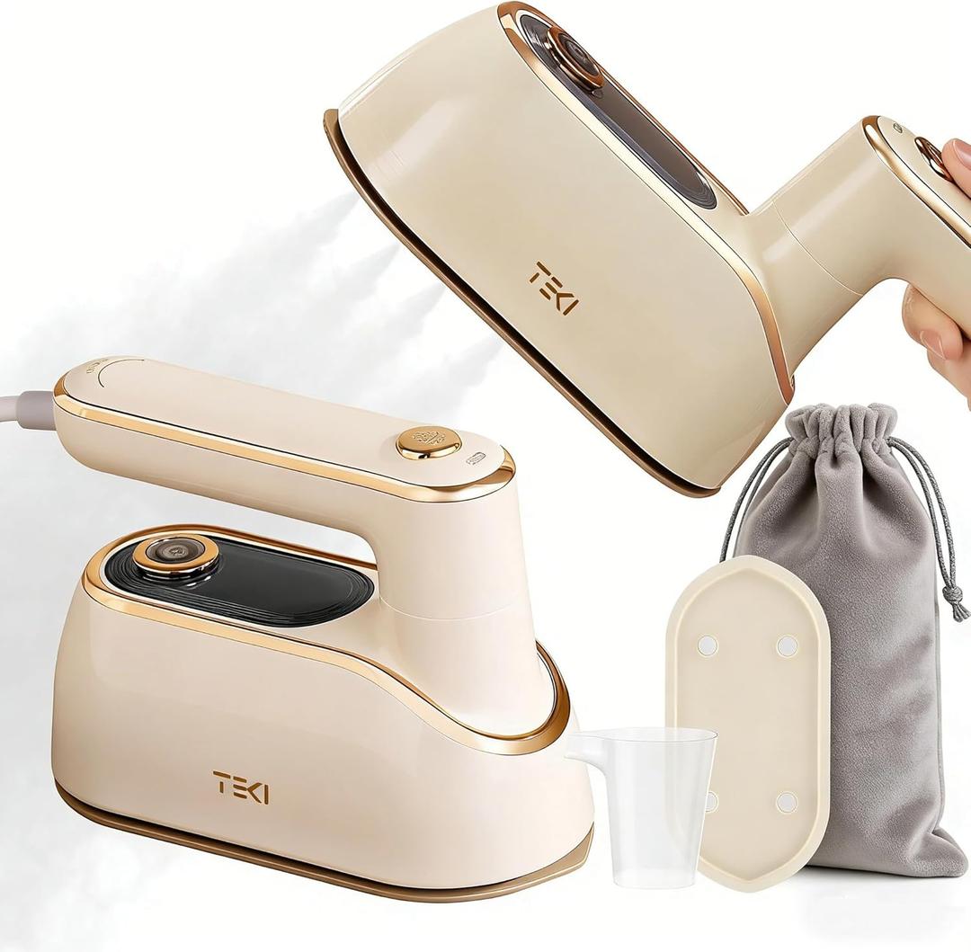 Travel Steamer for Clothes Portable Rotary Garment Iron 1200W Small Travel Steam Iron for Home, Dorm, College, 150ml Water Tank, Foldable Wrinkle Remover 120V, 1 Piece