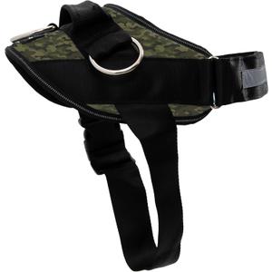 ShawnCo Essential Dog Harness, No-Pull Pet Vest with 3 Leash Clips, No Choke, Reflective, Adjustable and Padded, for Easy Walking and Training for Small, Medium and Large Dogs (Military Camo, XL)