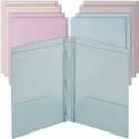 Mr. Pen- Plastic Folders with Pockets and Prongs, 10 Pack, Letter Size, Colorful, Flexible Plastic Folders with Prongs (Muted Pastel Colors)