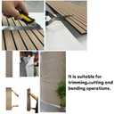 Modern Wood Slat Wall Panels, Peel and Stick Acoustic Panels, Self-Adhesive Wall Covering and Easy Installation, 47.24x11.82in. 8-Pack Natural Wood Finish(Walnut)