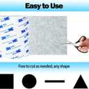 2 x Felt Furniture Pads, Non-Slip Self Adhesive Cuttable Anti-Sliip Furniture Pads for Hardwood Floors Chair Wall Protector, 4 x 40 Inches (White)