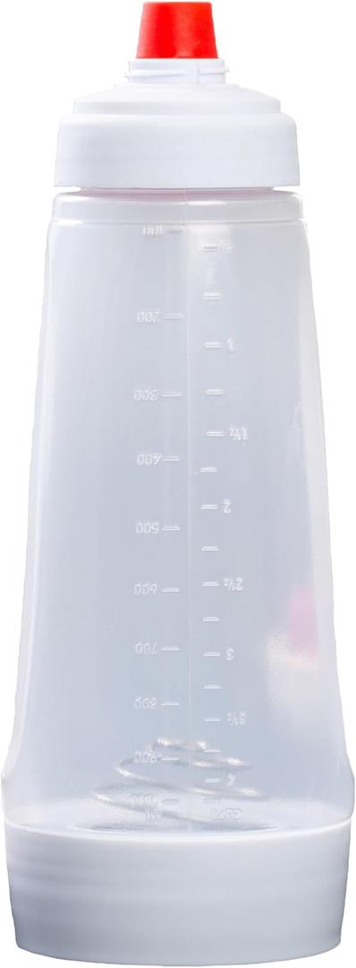 Batter Mixer Bottle 1000ml Pancakes Waffles Crepes Mixer Dispenser Protein Powder Fruit Juice Cupcake Batter Dispenser 32oz Easy Care White