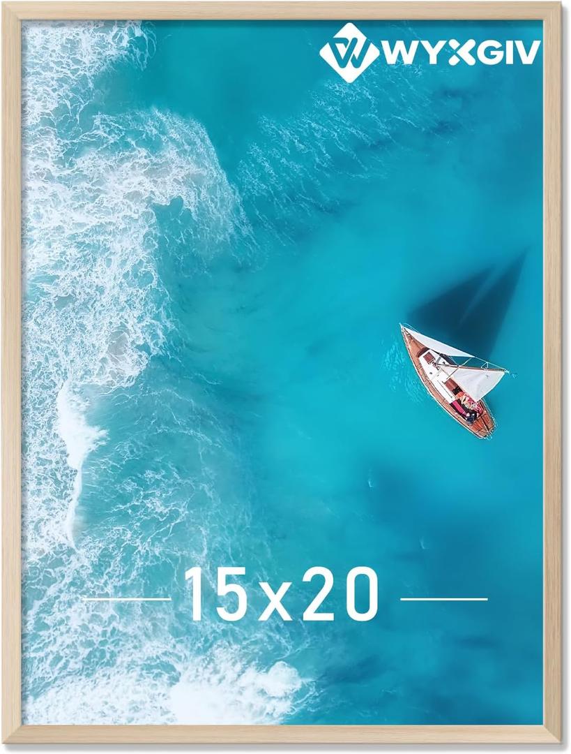 Natural 15x20 Picture Frame Lightweight yet Durable Frame Wall Hanging