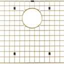 Starstar Sinks Protector Matte Gold 304 Stainless Steel Kitchen Sink Bottom Grid, Rack (30 L x 17 W), Medium