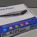 DVD Player, Region Free DVD Players for CD/DVD's, Compact DVD Player Supports NTSC/PAL System with RCA Stable Outputs/USB 128G Input, Contains Remote Control and RCA Cable-Without HDMI Cable