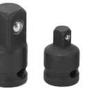 Pneumatic Sleeve Convertor Molybdenum Steel Square Head 4 Sizes Universal Black For Industrial Usage