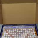 Crossword Game with Rotating Wooden Board, Foldable Board into Portable Carry Case, Luxury Edition Word Building Game with 100 Letter Tiles, Educational Family Board Game for 2-4 Players