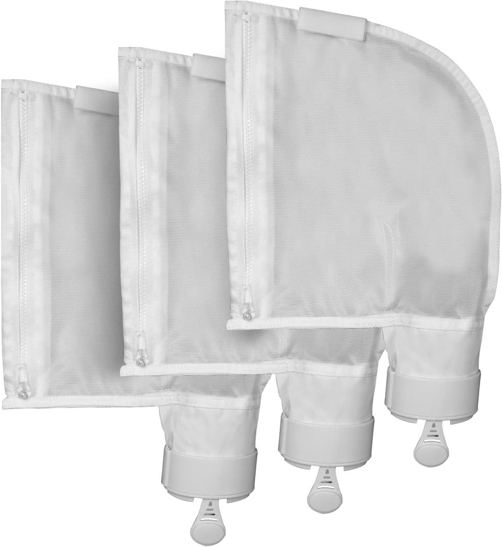 Pool Cleaner Replacement Filter Bag Fits for Polaris 280 and 480 Pool Cleaner All Purpose Bags (3 Pack, 280 Zipper Closure Bag)