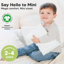 Mini Toddler Pillow with Pillowcase - 9x13 My Little Dreamy Travel Kids Pillow for Sleeping, Toddler Bed, Small, Tiny, Organic Cotton Pillowcase, Soft & Breathable, Kids 2-4 Years Old (Acorn) 