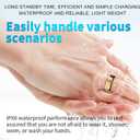 Zopsc Smart Ring for Women & Men, Fitness Tracker Ring with Remote Care, Step Counter, Calorie Tracking, Sleep Tracker