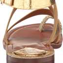Franco Sarto Women's Ina Strappy Sandal Flat (Beige)