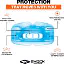 Double Braces Strapless Mouth Guard, Blue, Adult