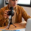 XLR to 3.5mm Cable 6ft Microphone Cable Unbalanced 1/8 inch to XLR Female Microphone Cord for Camcorders, DSLR Cameras, Computer Recording Device-Grey