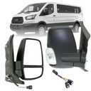 Replacement Passenger Right Side Door Mirror Textured Back Cover Power Adjustment and Heated Glass With Signal Light for Ford Transit T150 T250 T350 T350HD from 2010 to Onward