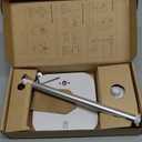 COOPER TabStand, 20" Tall iPad Stand for Desk, Portable Monitor Holder up to 17" Holds 4.4lb, Desktop Tablet Stand, Tablet Mount, Apple iPad Holder for Desk, for Samsung, Kindle, Fire (Frost White)