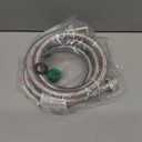 Washing Machine Hoses,4ft 90 Degree Elbow Washer Hoses,2pack  " Stainless Steel Braided Burst Proof Water Supply Lines Universal Fit to Hot and Cold Connector