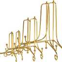 LIONWEI LIONWELI 6 Pack Iron Display Stand,Gold Iron Easel Plate Holder Stand for Displaying Pictures, Plates, Books and Arts (4, 6, 8 inch)