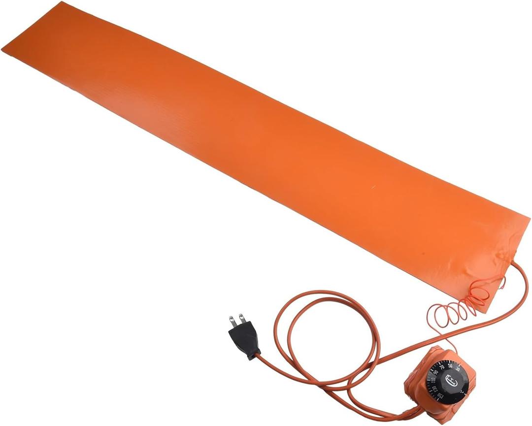 1200W Silicone Heating Pad 110V/220V Rubber Heating Blanket Hot Heating Pad With Controller For Guitar Side Bending 50C Max Temp, 2M Power Cord Included, 2 Packs