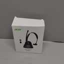Wireless Headset with Mic for Work, AI ENC Noise Cancelling for Clear Call & Meeting, Single Ear Work Headset with Charge Stand for Remote & Office. Bluetooth 5.3 & USB 2.4G Dongle for Zoom & Teams