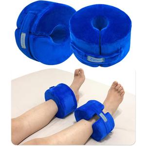 Zelen Foot Support Pillows Heel Ankle Protector Foot Cushion for Pressure Sores Ulcer Bed Sore Pads Cushion Leg Rest Pillow Supports Sore Feet Pillow Ankle Foam for Sleeping (Blue, 1 Pair) (2 Count (Pack of 1)) Zelen Foot Support Pillows Heel Ankle Protector Foot Cushion for Pressure Sores Ulcer Bed Sore Pads Cushion Leg Rest Pillow Supports Sore Feet Pillow Ankle Foam for Sleeping (Blue, 1 Pair) (2 Count (Pack of 1))