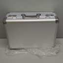 Security Lock Boxes - 18.9 x 14.6 x 6.3 Inch X-Large, Portable Locking Storage Totes with Dual Combination Locks, Medicine Lock Box, Lock Boxes for Personal Items, Cash & Briefcase - Silver