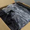 Sdootjewelry Black Gift Bags, 12.5x4.5x11, 100 Pack Heavy Duty Kraft Paper Matte Party Shopping Merchandise Bags