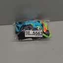 popvil One Piece Swimsuit Women 2025 Tummy Control Neon Color Block Bathing Suit Deep Vneck Tie Back Swim Suits Beach (Large, Black Blue-1)