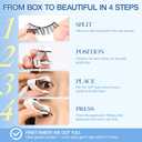 LASHVIEW Magnetic Eyelashes with Applicator Upgrade Soft Magnetic Eyelashes Natural Look Reusable No Glue or Eyeliner Needed Easy to Wear and Remove (RC24)