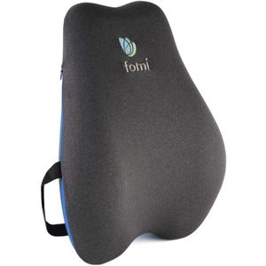 FOMI Extra High Back Lumbar Support Pillow | Thick Thoracic Foam Pad for Car, Home, Office, Gaming Chair, Wheelchair, Recliner | Sciatica, Tailbone Pain Relief | Upper Lower Backrest, Posture Aid, 1 Count