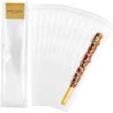 EKAPACKAGING 200Pcs 2x10 Inches Self Sealing Cellophane Bags Clear Pretzel Rod Bags for Treat, Candy Melts, Cookie, Popsicle, Ice Pop