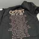 Offset Unisex Adult Offset Fire Zip Hoodie, L, Black