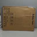 Fairy Baby Narrow Baby Gate for Doorways Stairs, 24-29 inch Wide Pressure Mounted Walk Through Metal Auto Close Safety Child Gates for Kids or Pets, Black