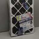 BNX TruFilter 16x25x1 Air Filter MERV 13 (4-Pack) - MADE IN USA - Electrostatic Pleated Air Conditioner HVAC AC Furnace Filters for Allergies, Pollen, Mold, Bacteria, Smoke, Allergen, MPR 1900 FPR 10