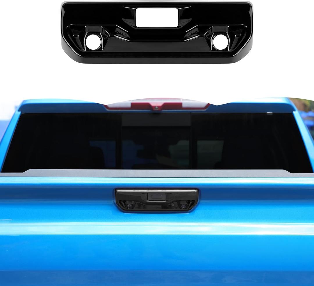 RT-TCZ Tailgate Handle Cover Rear Door Handle Cover Trim Decoration Exterior Accessories for Chevrolet Silverado/GMC Sierra 2019-2024,Black