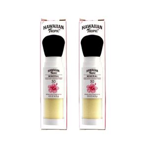Hawaiian Tropic Mineral Powder Sunscreen Brush SPF 30, 0.15 oz (Pack of 2)