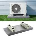 Mini Split Condenser Pad, 38"x18"x3" Mini Split Base Pad for 9000-36000 BTU Ductless, Anti‑Vibration Mini Split Pad for Outdoor, Shock Absorbing AC Pad and Floor Mounting Base for Heat Pump