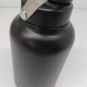 One Gallon Water Bottle, 128oz Stainless Steel Insulated Water Bottle For Hot & Cold Drinks, BPA-Free, Wide Mouth, Leak-Proof Big Water Jug With Handle For Sports, Travel, Hinking & Camping, Black