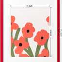 eletecpro 16x20 Picture Frame, Display Picture 11x14 with Mat or 16x20 No Mat, Red Christmas Frame Made of Engineered Wood and Clear Acrylic, Large Poster Frame for Gallery Wall Decor