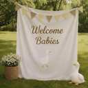 Gilprop Silly Goose Baby Shower Background One Silly Goose Baby Shower Garland Welcome Babies Banner Gender Reveal Party Decorations Fabric Backdrop Photo Booth Background for Birthday Party Supplies (59 x 59 Inch)