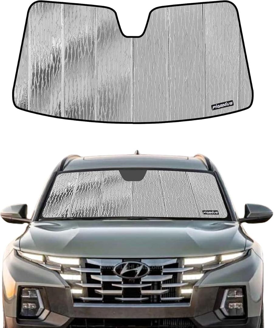 Pigenius Windshield Sunshade fits Hyundai Santa Cruz/Tucson 2022-2025 | Ultimate Cabin Cool & Defense